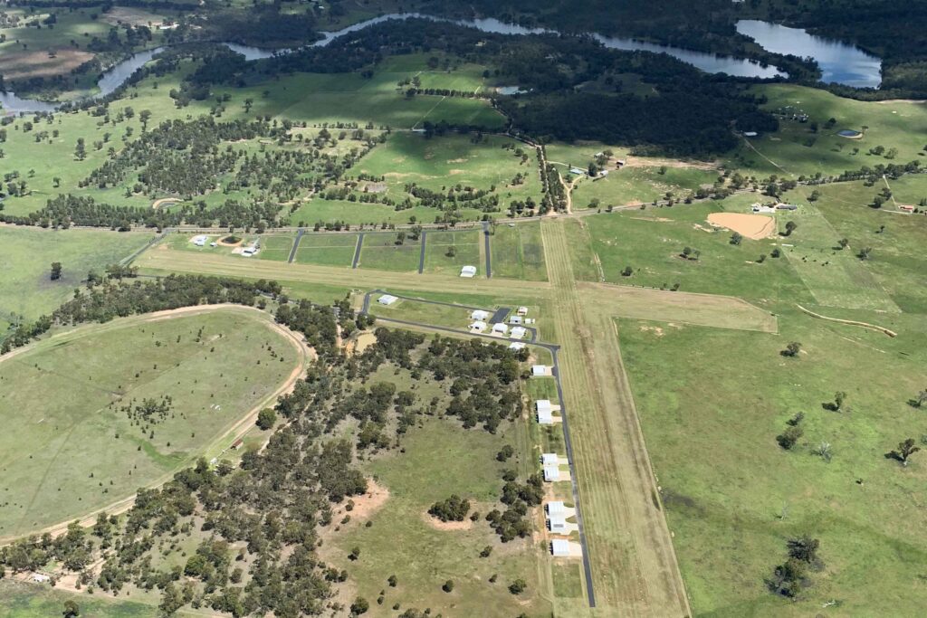 two grass runway airpark