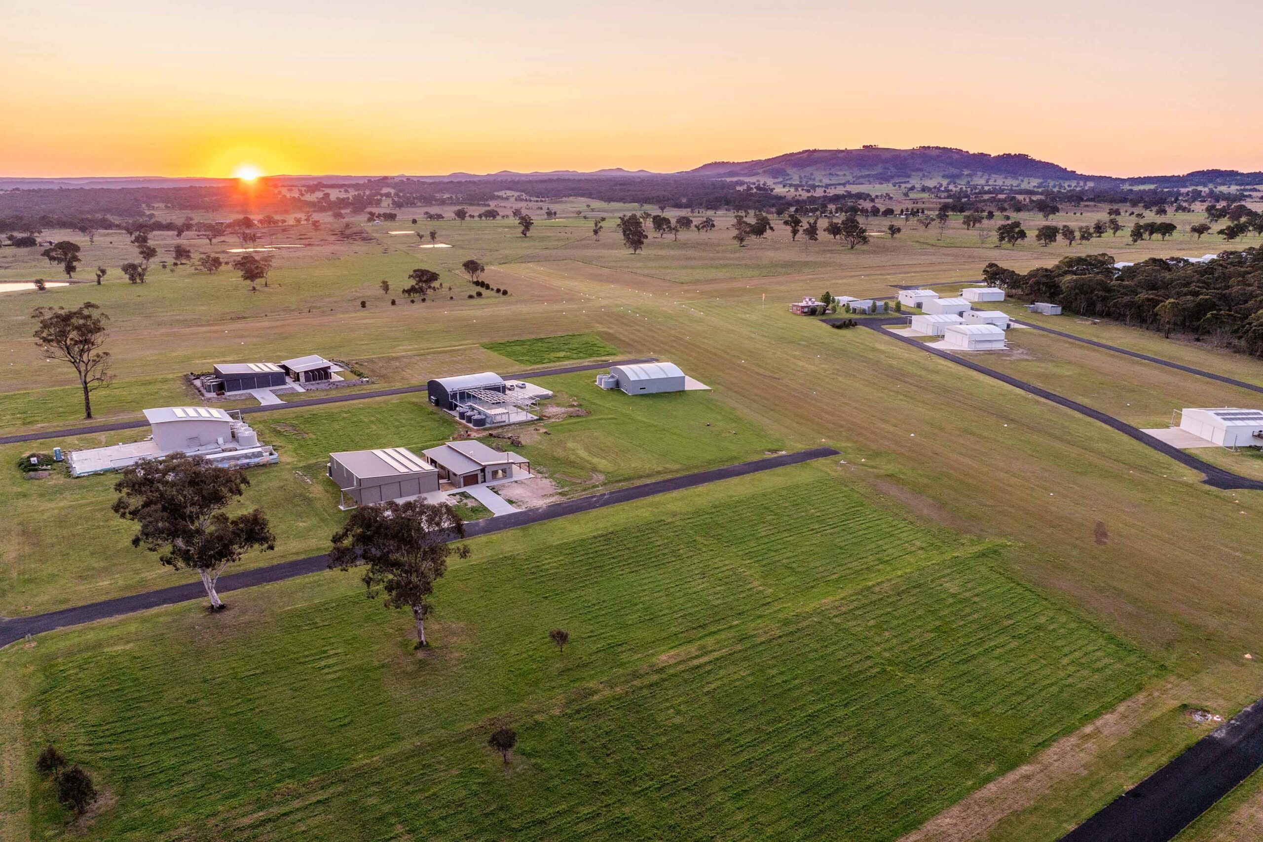 sunset aerodrome near mudgee